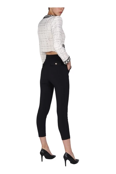 Elisabetta Franchi Broeken Cropped Trousers Black 2 Elisabetta Franchi Broeken Cropped Trousers Black - Afbeelding 2