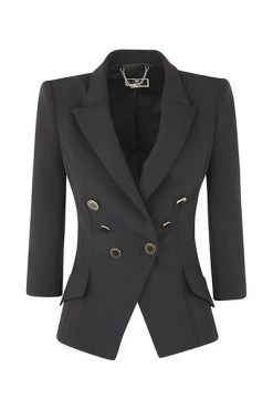 Elisabetta Franchi Blazers Black -Elisabetta Franchi Winkel c87619faf7669afd0e0671262b1707ce
