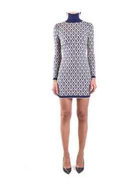 Elisabetta Franchi Casual Jurken Women& Clothing Dress Multicolor AW22 Gray