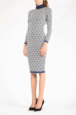 Elisabetta Franchi Casual Jurken Midi Dresses Blue -Elisabetta Franchi Winkel c8f17f49a7fb6714135b0c7b70b820cb