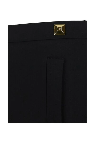 Elisabetta Franchi Broeken Cropped Trousers Black 1 Elisabetta Franchi Broeken Cropped Trousers Black