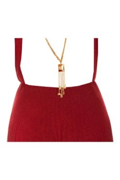 Elisabetta Franchi Maxi Jurken Dress Red