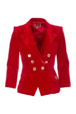 Blazers Elisabetta Franchi Jackets Red -Elisabetta Franchi Winkel ca576347dbd9b54c1e2adc14dbf8cf49