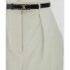 Elisabetta Franchi Chino's Palazzo Trousers White