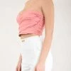 Elisabetta Franchi Shirts Crop Top Pink