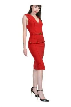 Elisabetta Franchi Jurken Occasion Dresses Red -Elisabetta Franchi Winkel cbeecf33fbc836037ce5bfbad7834eb1