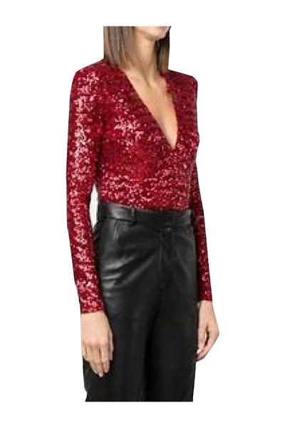 Elisabetta Franchi Bodies Body Red 2 Elisabetta Franchi Bodies Body Red - Afbeelding 2