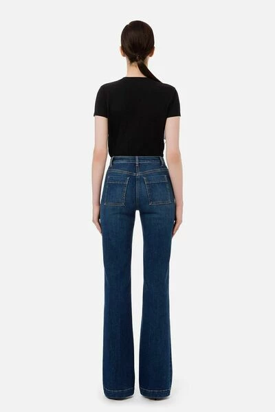 Elisabetta Franchi Boyfriend Jeans Wide Jeans Blue 3 Elisabetta Franchi Boyfriend Jeans Wide Jeans Blue - Afbeelding 3