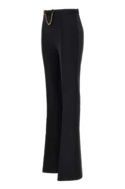 Wijde Broeken Elisabetta Franchi Trousers Black Black -Elisabetta Franchi Winkel ce10c5a41d159b481a85d9720293ce0b