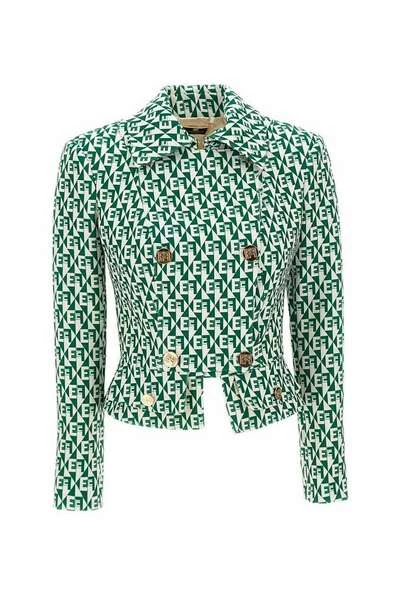 Elisabetta Franchi Blazers Green 1 Elisabetta Franchi Blazers Green