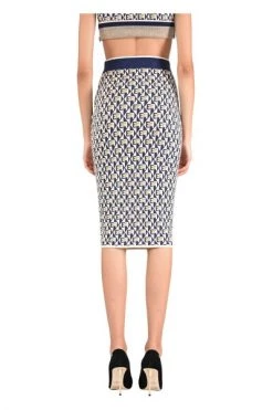 Kokerrokken ELISABETTA FRANCHI Gonna Midi Blue -Elisabetta Franchi Winkel ceb328d664281cc7c3bcd36581740fcc