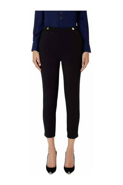 Elisabetta Franchi Pantalons Slim-fit Trousers Black 2 Elisabetta Franchi Pantalons Slim-fit Trousers Black - Afbeelding 2