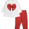 Elisabetta Franchi Sets Set Consisting Of Sweater And Pants Red