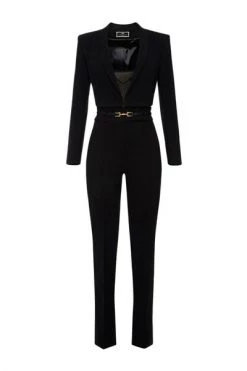 Elisabetta Franchi Jumpsuits & Tuinbroeken Jumpsuit Black