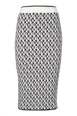 Elisabetta Franchi Midirokken Skirt Black