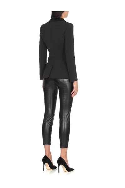 Elisabetta Franchi Leren Broeken Leather Trousers Black 3 Elisabetta Franchi Leren Broeken Leather Trousers Black - Afbeelding 3