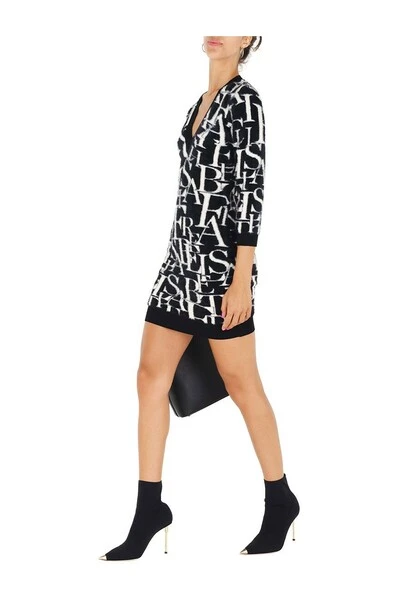 Elisabetta Franchi Casual Jurken Dress Black 4 Elisabetta Franchi Casual Jurken Dress Black - Afbeelding 4