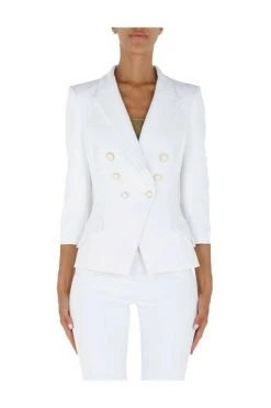 Elisabetta Franchi Blazers Blazer White -Elisabetta Franchi Winkel d1dac386f3deb384ccf1f0a726fe4d75