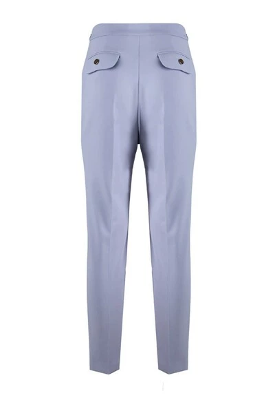 Elisabetta Franchi Chino's HYDRANGEA CIGARETTE TROUSERS Blue 1 Elisabetta Franchi Chino's HYDRANGEA CIGARETTE TROUSERS Blue