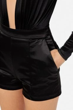 Elisabetta Franchi Korte Broeken Short Shorts Black