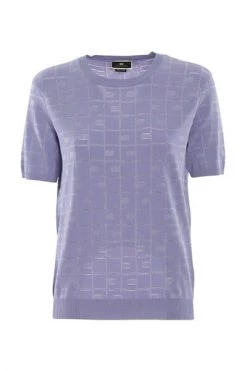 Elisabetta Franchi Blouses Sweater Purple