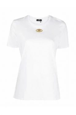 Elisabetta Franchi T-shirts And Polos White White -Elisabetta Franchi Winkel d37b8bdf498c65b64c925c0548a9fb5c