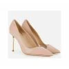 Elisabetta Franchi Pumps With Golden Metal Heel Pink