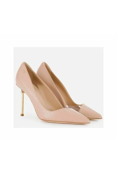 Elisabetta Franchi Pumps With Golden Metal Heel Pink 1 Elisabetta Franchi Pumps With Golden Metal Heel Pink