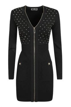 Elisabetta Franchi Casual Jurken Short Dresses Black