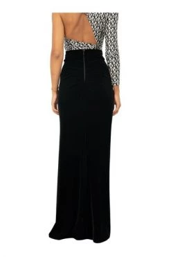 Elisabetta Franchi Maxi Rokken Crossed Long Skirt With Drape Black -Elisabetta Franchi Winkel d3eb97b5b8f126197700703fcaa93807