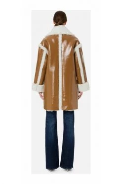 Elisabetta Franchi Trenchcoats & Mantels Double-Breasted Coats Brown
