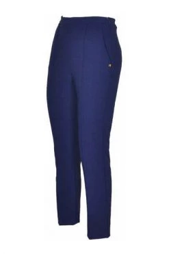 Elisabetta Franchi Pantalons Straight Trousers Blue