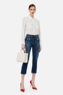 Elisabetta Franchi Cropped Jeans Blue 9 Elisabetta Franchi Cropped Jeans Blue -Elisabetta Franchi Winkel d434b4a8f27b2d64dd681ba4997f22d0