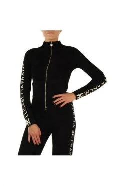 Elisabetta Franchi Hoodies & Sweatvesten Zip-throughs Black