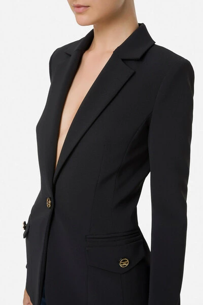 Elisabetta Franchi Business Blazers BLAZER Black 1 Elisabetta Franchi Business Blazers BLAZER Black