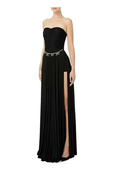 Elisabetta Franchi Jurken Gowns Black 2 Elisabetta Franchi Jurken Gowns Black - Afbeelding 2