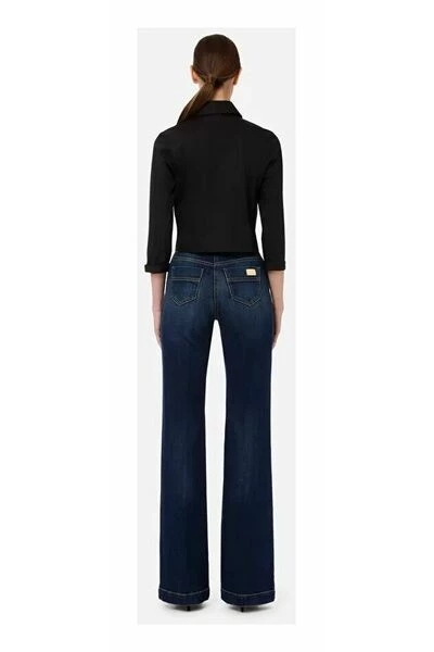 Elisabetta Franchi Flared Jeans Blue 4 Elisabetta Franchi Flared Jeans Blue - Afbeelding 4