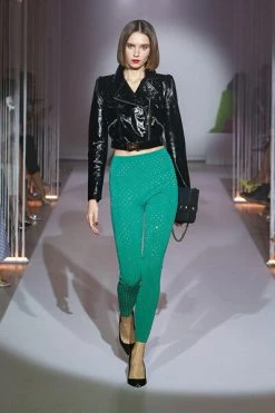 Elisabetta Franchi Leren En Suède Jassen Short Biker’s Jacket Black -Elisabetta Franchi Winkel d5696eb4b6f171155475d7f5bd995a55