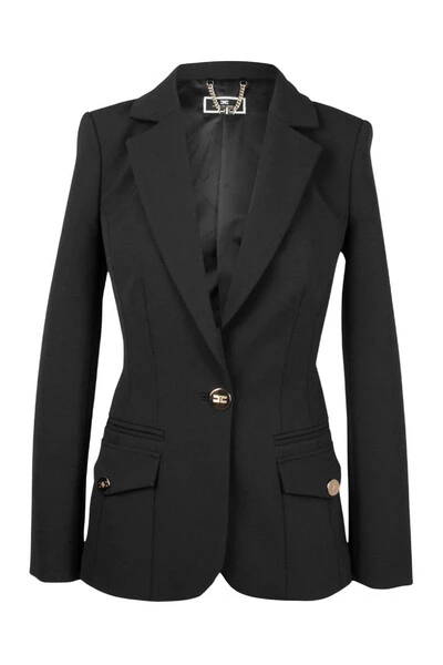 Elisabetta Franchi Business Blazers BLAZER Black 2 Elisabetta Franchi Business Blazers BLAZER Black - Afbeelding 2