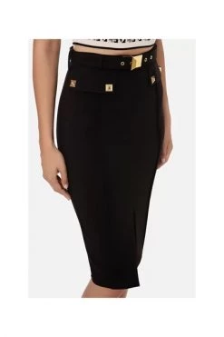 Elisabetta Franchi Midirokken Skirt Black