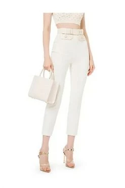 Elisabetta Franchi Pantalons Trousers White