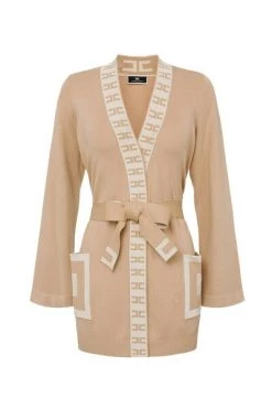 Elisabetta Franchi Vesten Sweater Brown -Elisabetta Franchi Winkel d62b6a1e0c95c32bf41ba16b617847ca