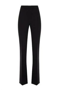 Elisabetta Franchi Wijde Broeken PALAZZO TROUSERS Black -Elisabetta Franchi Winkel d6338272f22b6016fbfa277ff150b277