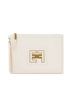 Elisabetta Franchi Clutches Beige