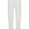Elisabetta Franchi Pantalons Tapered Trousers White