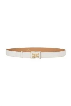 Elisabetta Franchi Riemen Belts White