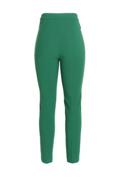Elisabetta Franchi Pantalons Slim-fit Trousers Green 1 Elisabetta Franchi Pantalons Slim-fit Trousers Green