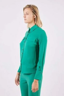 Elisabetta Franchi Longsleeve Shirts Shirts Green -Elisabetta Franchi Winkel d709048c5f52b677dac1b67136f4d068