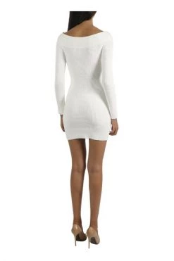 Elisabetta Franchi Casual Jurken Midi Dresses White 7 Elisabetta Franchi Casual Jurken Midi Dresses White -Elisabetta Franchi Winkel d70ea170209619fe7ae5331060265e50
