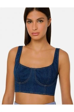 Elisabetta Franchi Sleeveless Tops Blue